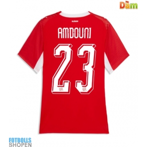 Billiga Schweiz Zeki Amdouni #23 Hemmatröja Dam VM 2026 Kortärmad